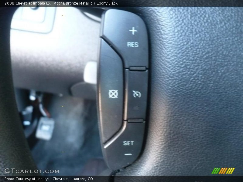 Mocha Bronze Metallic / Ebony Black 2008 Chevrolet Impala LS