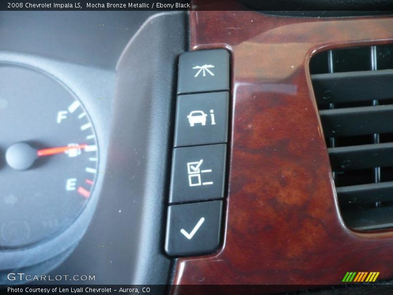 Mocha Bronze Metallic / Ebony Black 2008 Chevrolet Impala LS