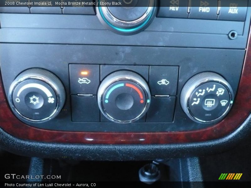 Mocha Bronze Metallic / Ebony Black 2008 Chevrolet Impala LS
