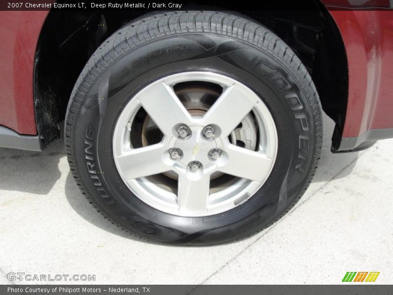 Deep Ruby Metallic / Dark Gray 2007 Chevrolet Equinox LT