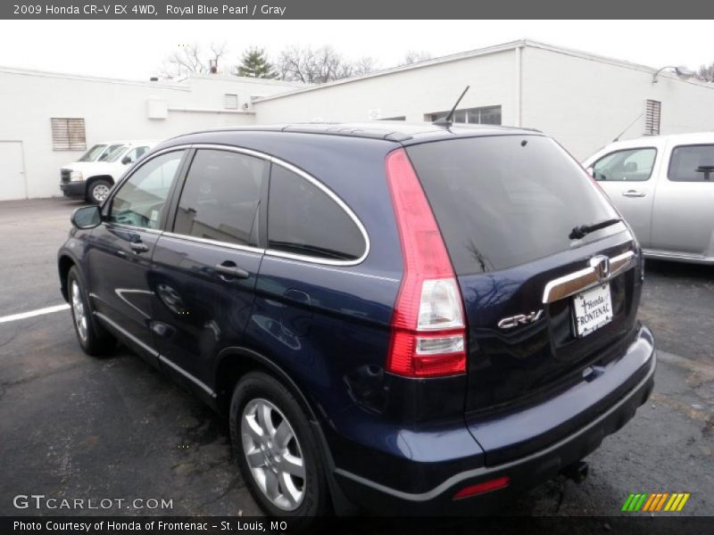 Royal Blue Pearl / Gray 2009 Honda CR-V EX 4WD