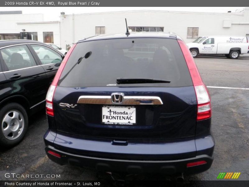 Royal Blue Pearl / Gray 2009 Honda CR-V EX 4WD