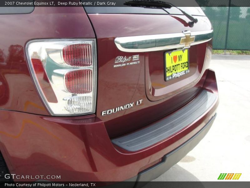 Deep Ruby Metallic / Dark Gray 2007 Chevrolet Equinox LT
