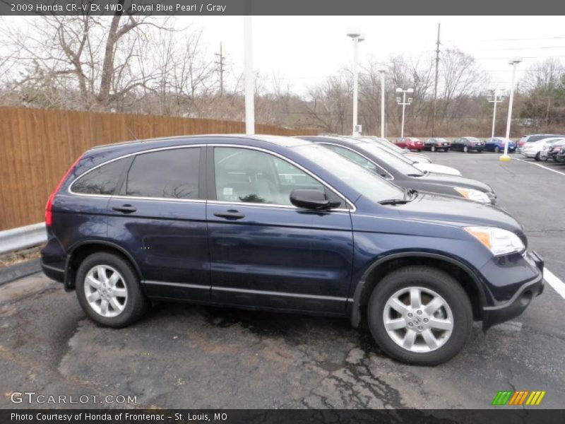 Royal Blue Pearl / Gray 2009 Honda CR-V EX 4WD