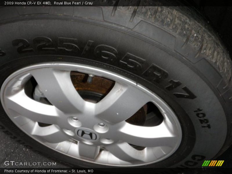 Royal Blue Pearl / Gray 2009 Honda CR-V EX 4WD