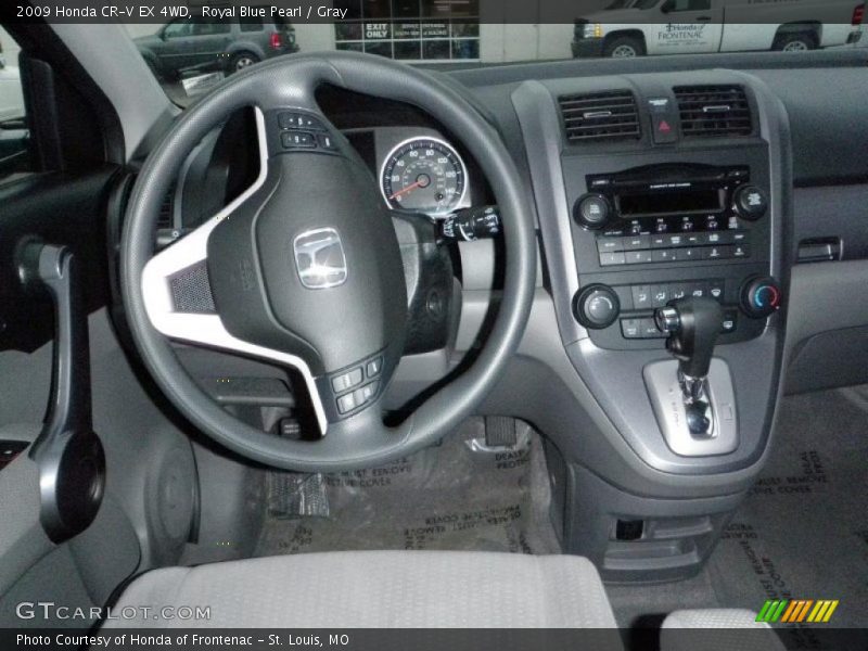 Royal Blue Pearl / Gray 2009 Honda CR-V EX 4WD