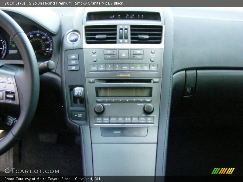 Controls of 2010 HS 250h Hybrid Premium