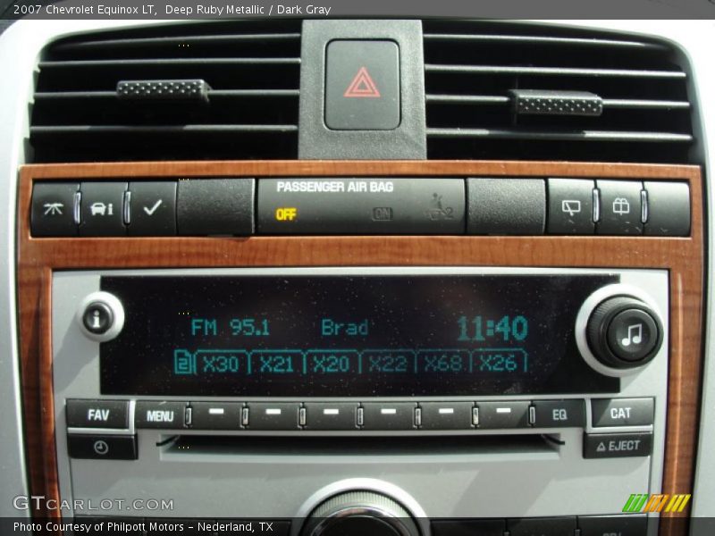 Deep Ruby Metallic / Dark Gray 2007 Chevrolet Equinox LT