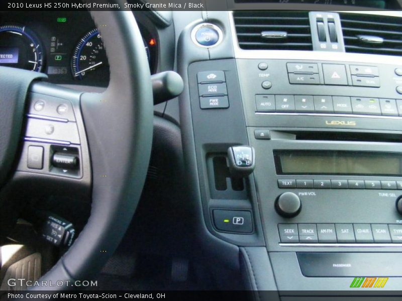 Controls of 2010 HS 250h Hybrid Premium
