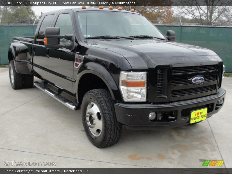 Front 3/4 View of 2008 F350 Super Duty XLT Crew Cab 4x4 Dually