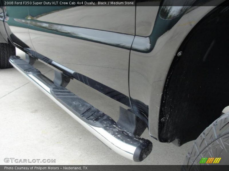 Black / Medium Stone 2008 Ford F350 Super Duty XLT Crew Cab 4x4 Dually