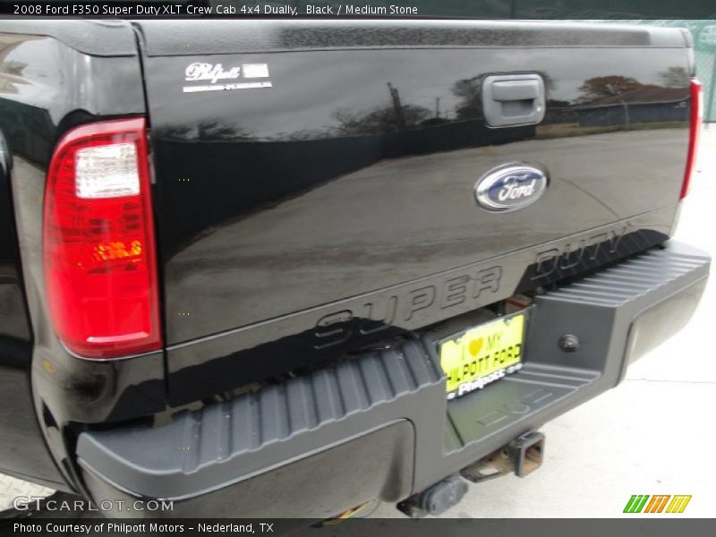 Black / Medium Stone 2008 Ford F350 Super Duty XLT Crew Cab 4x4 Dually