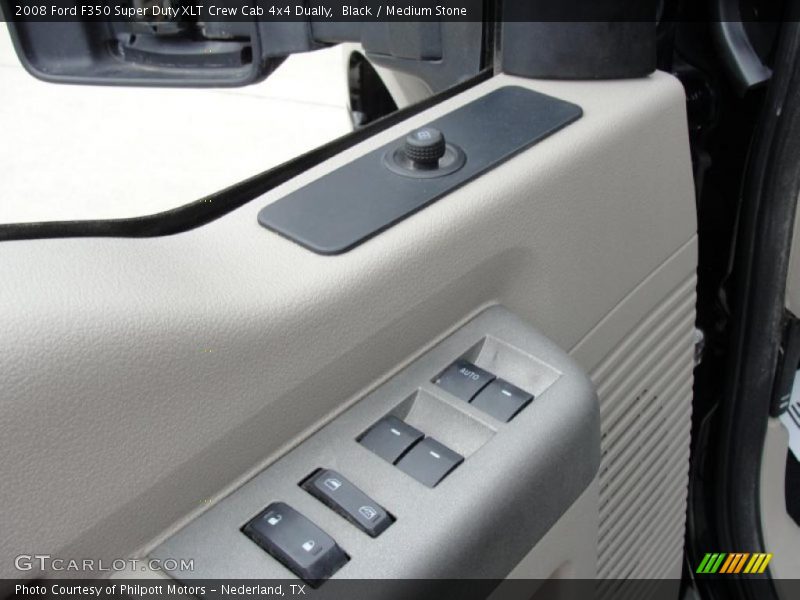 Black / Medium Stone 2008 Ford F350 Super Duty XLT Crew Cab 4x4 Dually