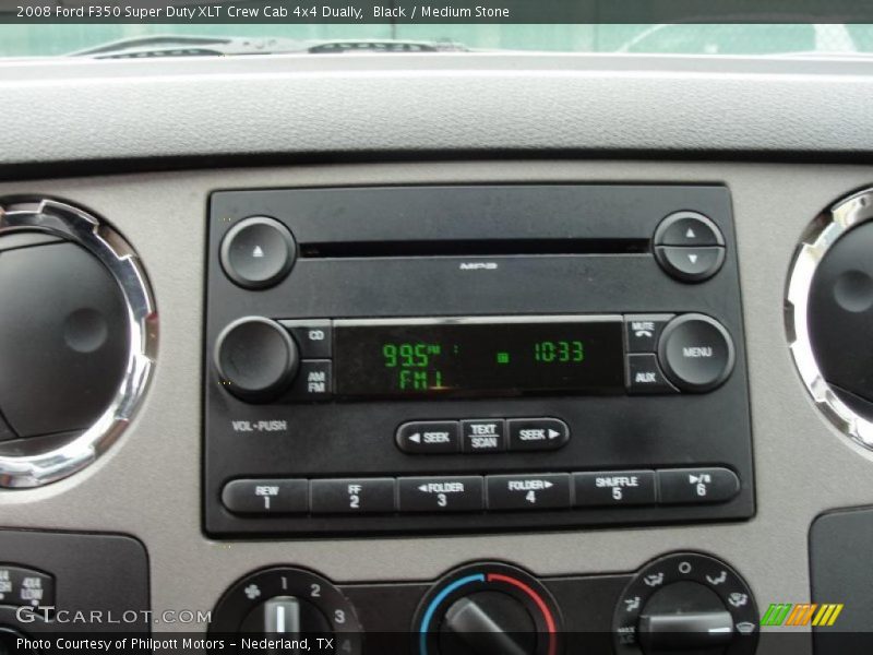 Black / Medium Stone 2008 Ford F350 Super Duty XLT Crew Cab 4x4 Dually