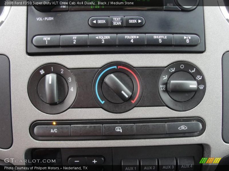 Black / Medium Stone 2008 Ford F350 Super Duty XLT Crew Cab 4x4 Dually