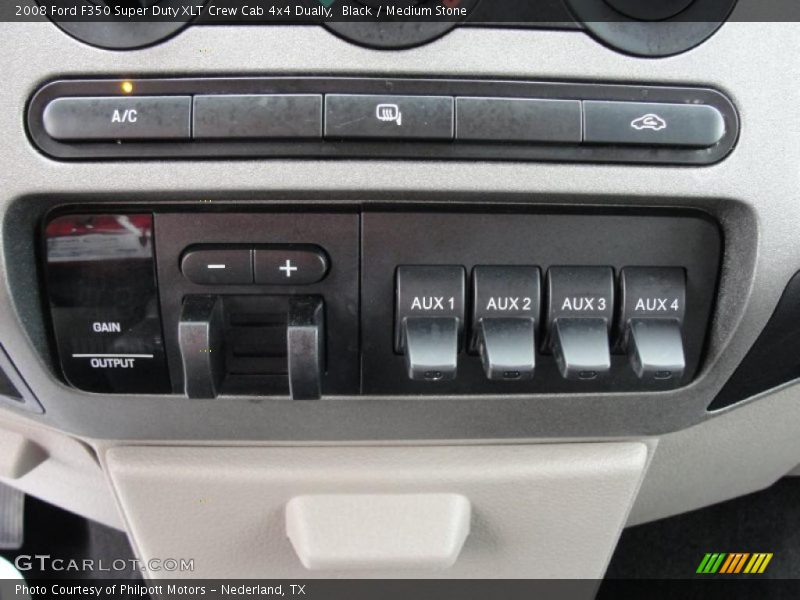 Black / Medium Stone 2008 Ford F350 Super Duty XLT Crew Cab 4x4 Dually