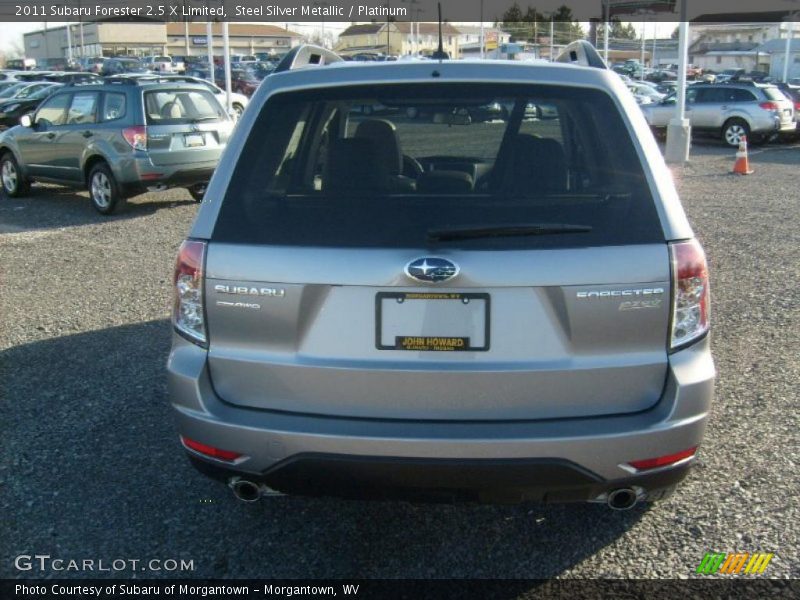Steel Silver Metallic / Platinum 2011 Subaru Forester 2.5 X Limited