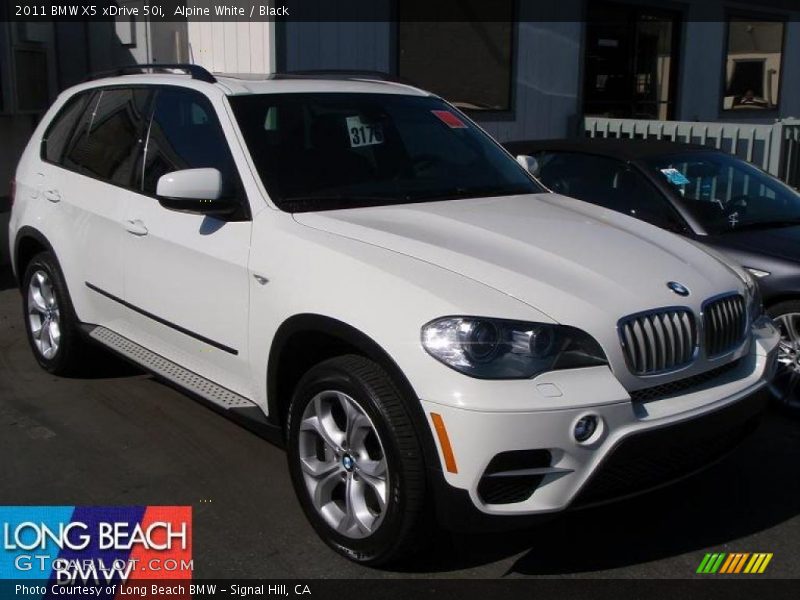 Alpine White / Black 2011 BMW X5 xDrive 50i