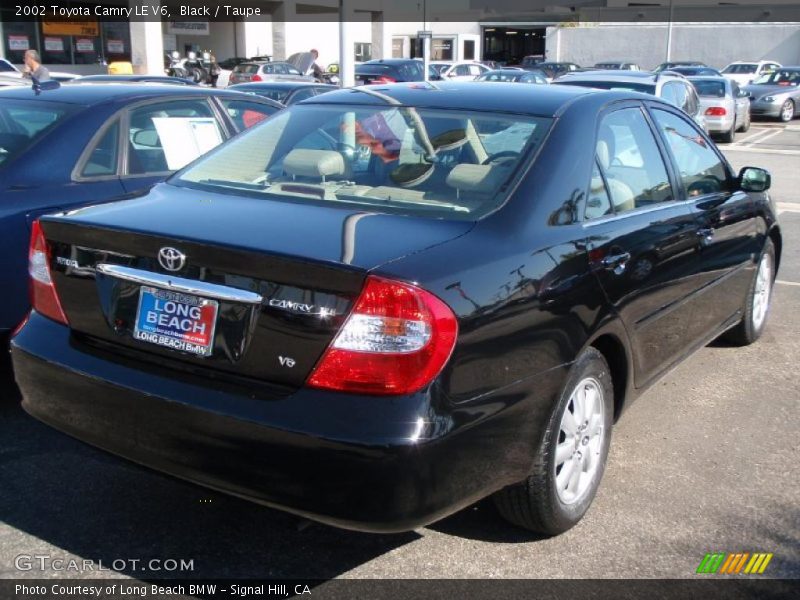 Black / Taupe 2002 Toyota Camry LE V6