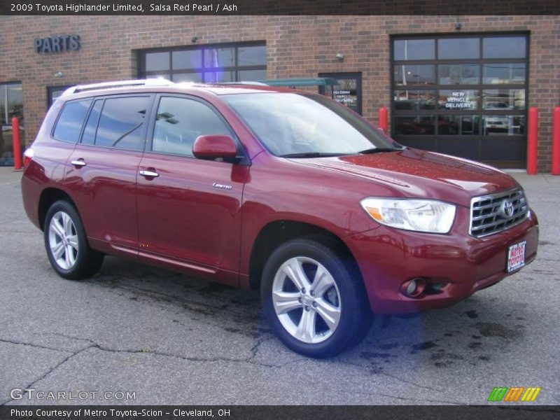 Salsa Red Pearl / Ash 2009 Toyota Highlander Limited