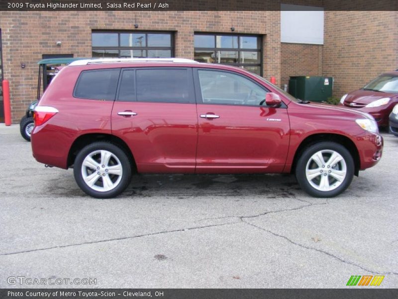 Salsa Red Pearl / Ash 2009 Toyota Highlander Limited