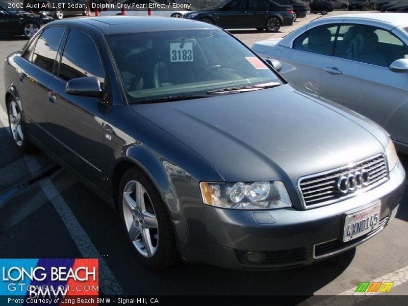Dolphin Grey Pearl Effect / Ebony 2002 Audi A4 1.8T Sedan