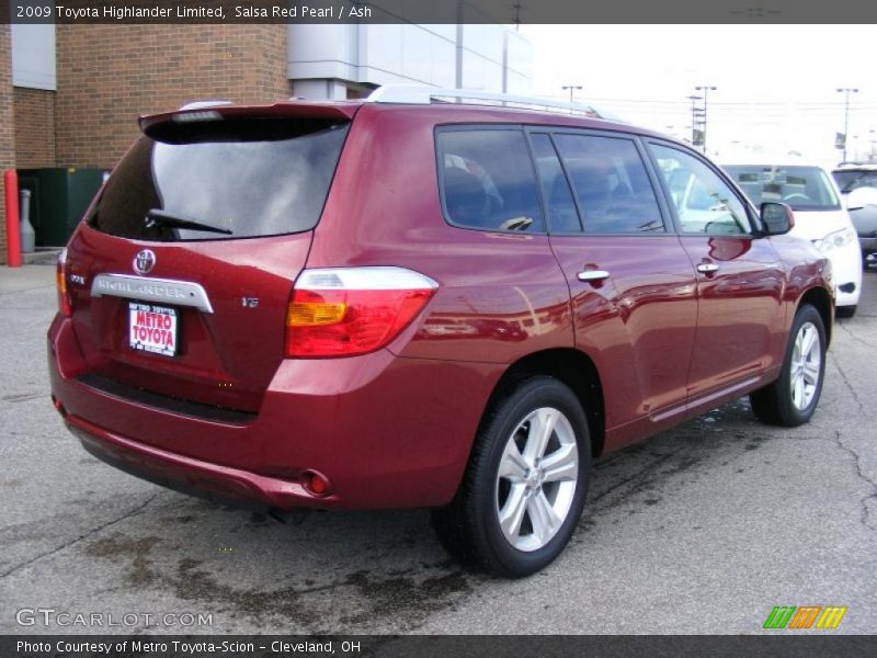 Salsa Red Pearl / Ash 2009 Toyota Highlander Limited