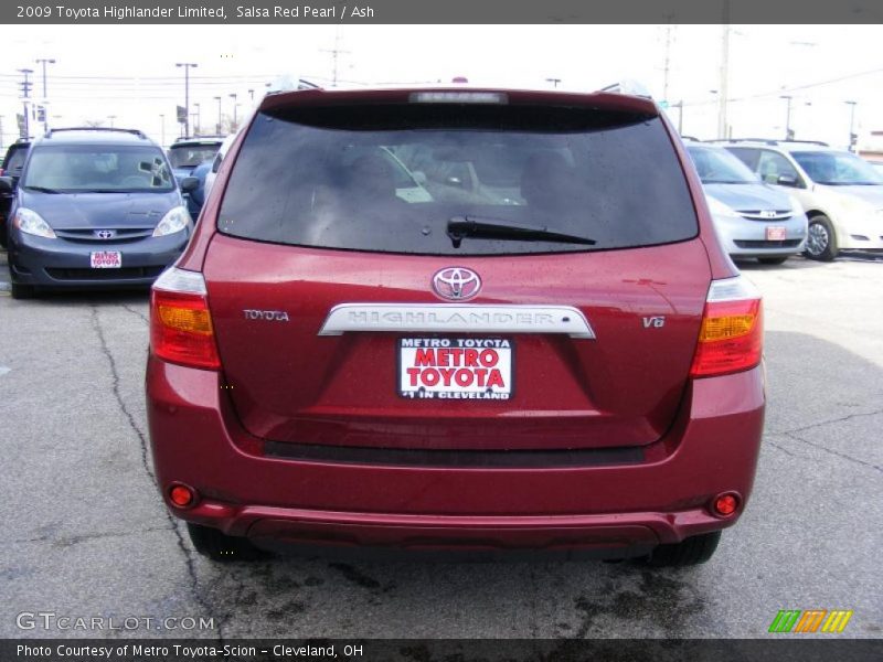 Salsa Red Pearl / Ash 2009 Toyota Highlander Limited