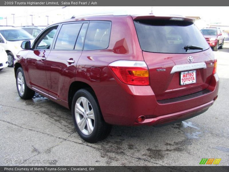 Salsa Red Pearl / Ash 2009 Toyota Highlander Limited