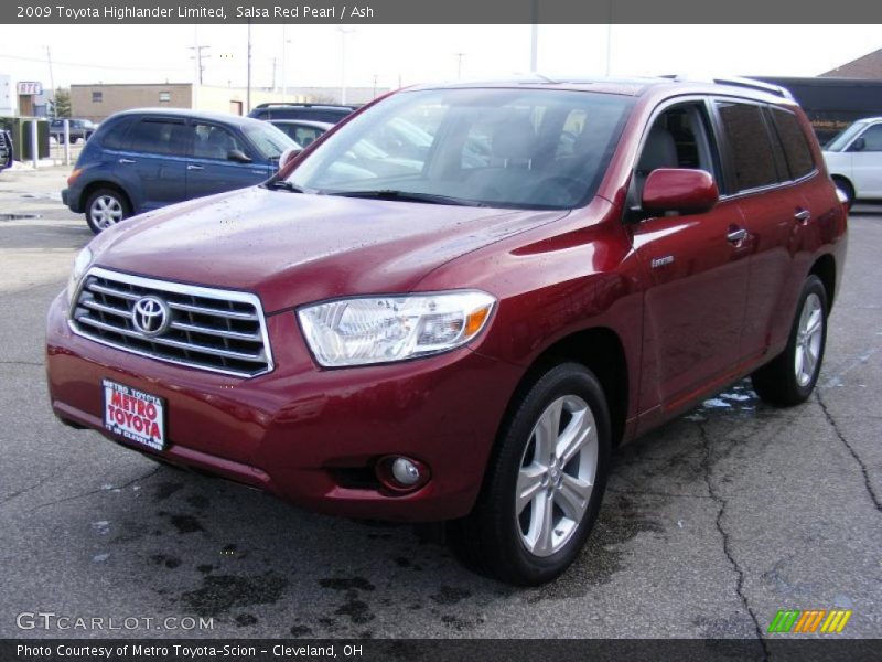 Salsa Red Pearl / Ash 2009 Toyota Highlander Limited
