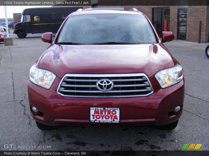 Salsa Red Pearl / Ash 2009 Toyota Highlander Limited