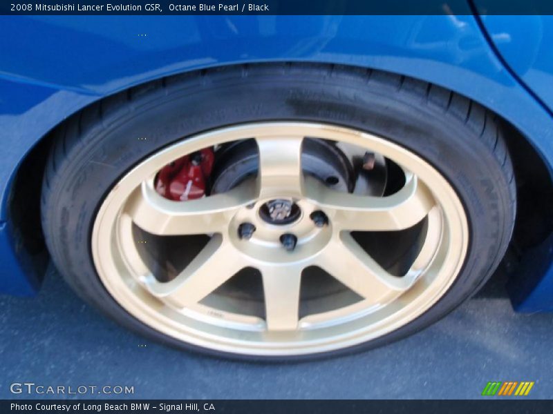 Octane Blue Pearl / Black 2008 Mitsubishi Lancer Evolution GSR
