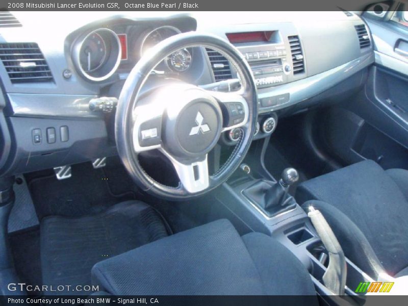 Octane Blue Pearl / Black 2008 Mitsubishi Lancer Evolution GSR