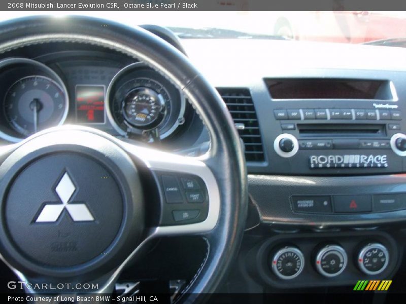 Octane Blue Pearl / Black 2008 Mitsubishi Lancer Evolution GSR