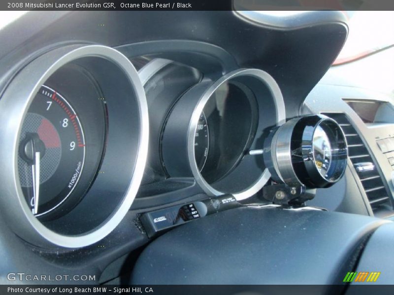Octane Blue Pearl / Black 2008 Mitsubishi Lancer Evolution GSR