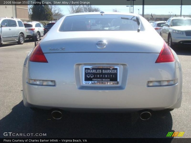 Silver Alloy / Burnt Orange 2008 Nissan 350Z Touring Coupe
