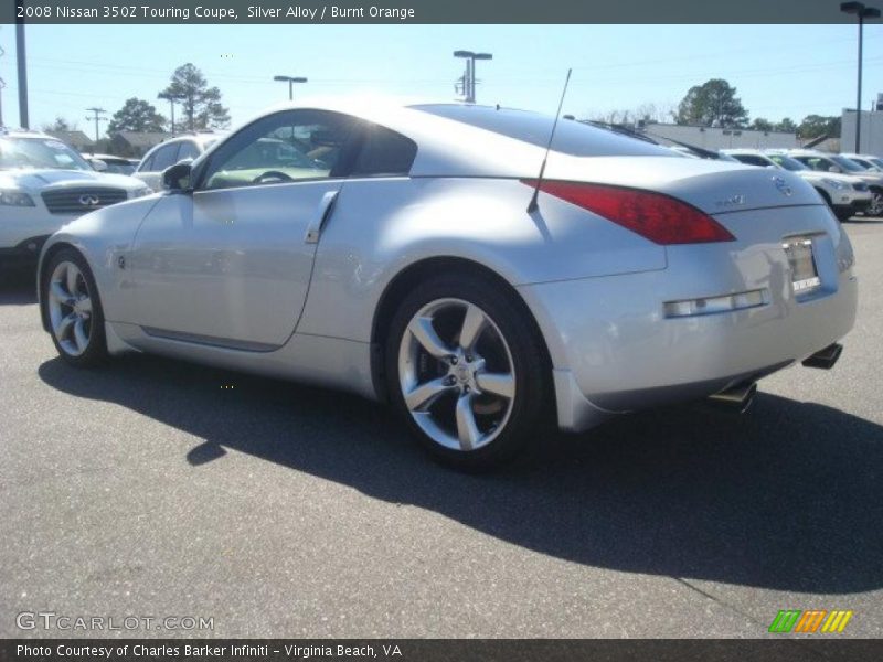 Silver Alloy / Burnt Orange 2008 Nissan 350Z Touring Coupe