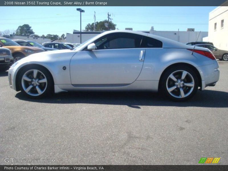 Silver Alloy / Burnt Orange 2008 Nissan 350Z Touring Coupe
