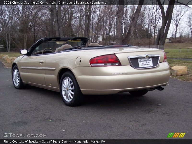 Champagne Pearlcoat / Sandstone 2001 Chrysler Sebring LX Convertible