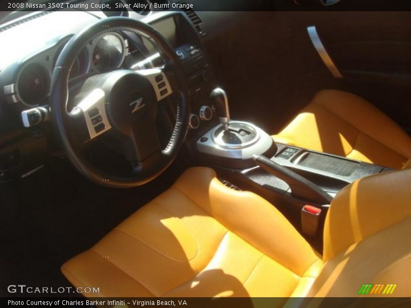 Silver Alloy / Burnt Orange 2008 Nissan 350Z Touring Coupe
