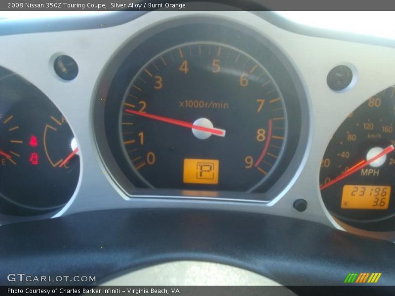 Silver Alloy / Burnt Orange 2008 Nissan 350Z Touring Coupe
