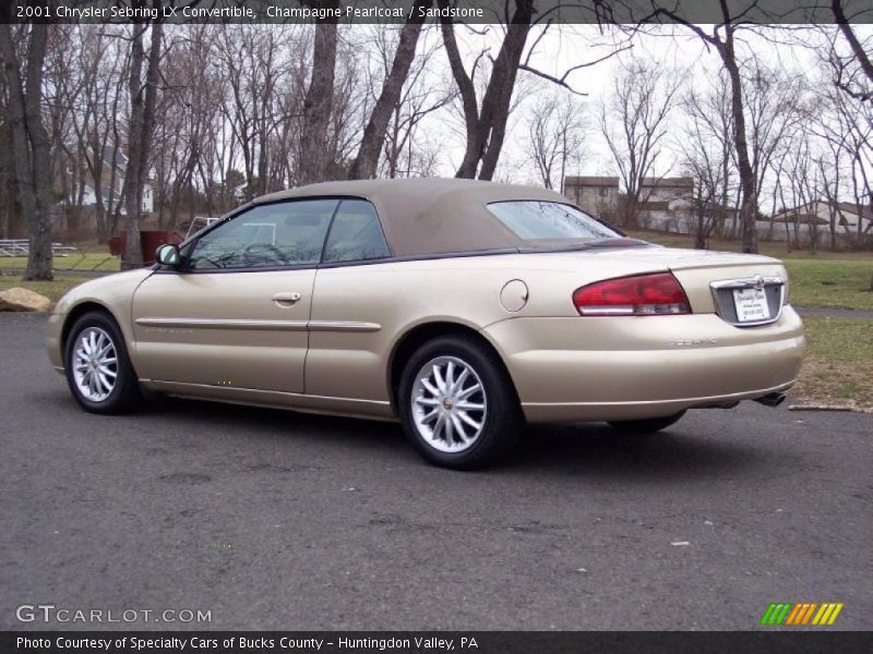 Champagne Pearlcoat / Sandstone 2001 Chrysler Sebring LX Convertible
