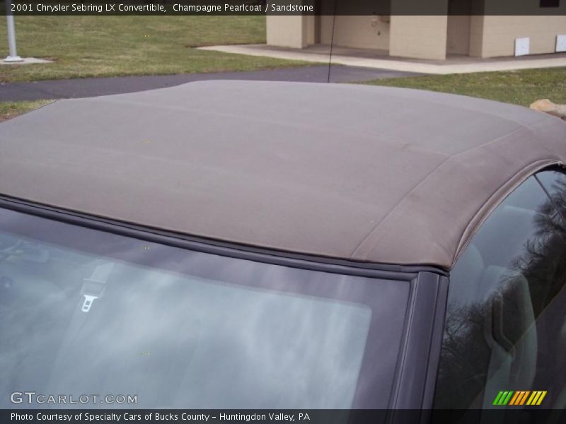 Champagne Pearlcoat / Sandstone 2001 Chrysler Sebring LX Convertible