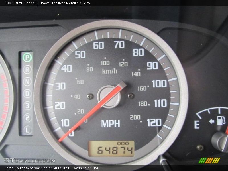 Powellite Silver Metallic / Gray 2004 Isuzu Rodeo S