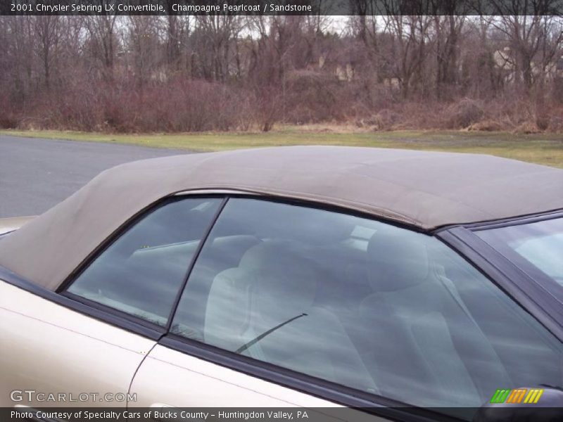 Champagne Pearlcoat / Sandstone 2001 Chrysler Sebring LX Convertible