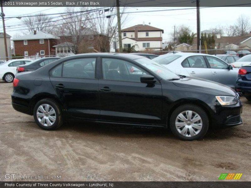 Black / Titan Black 2011 Volkswagen Jetta S Sedan