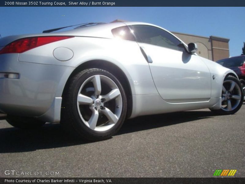Silver Alloy / Burnt Orange 2008 Nissan 350Z Touring Coupe