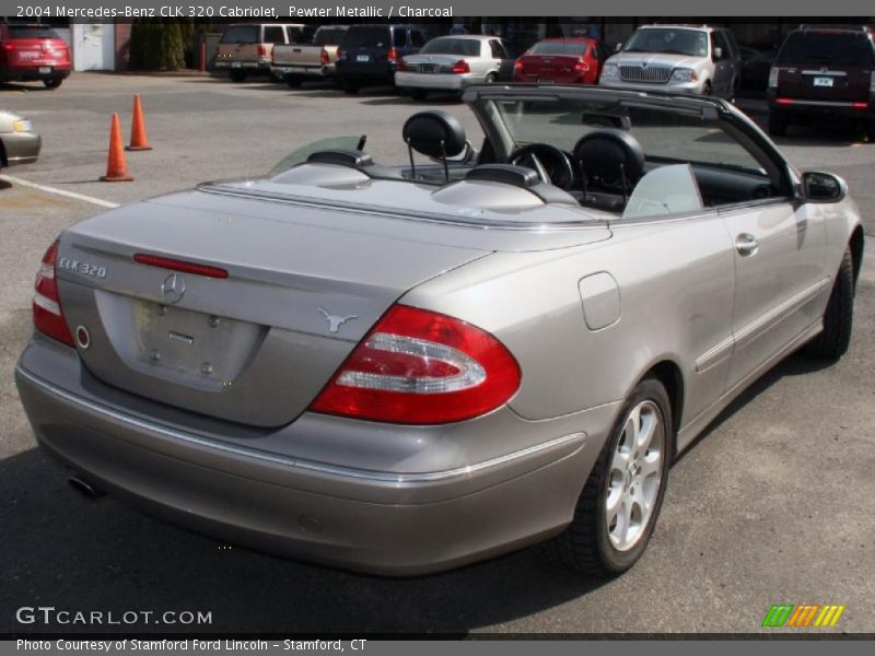 Pewter Metallic / Charcoal 2004 Mercedes-Benz CLK 320 Cabriolet