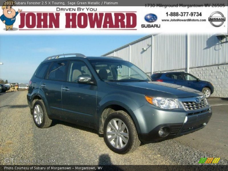 Sage Green Metallic / Platinum 2011 Subaru Forester 2.5 X Touring