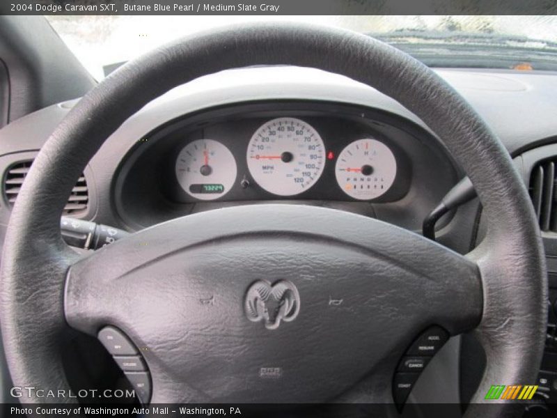 Butane Blue Pearl / Medium Slate Gray 2004 Dodge Caravan SXT